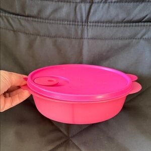Tupperware Hot Pink Round Lunch Bowl